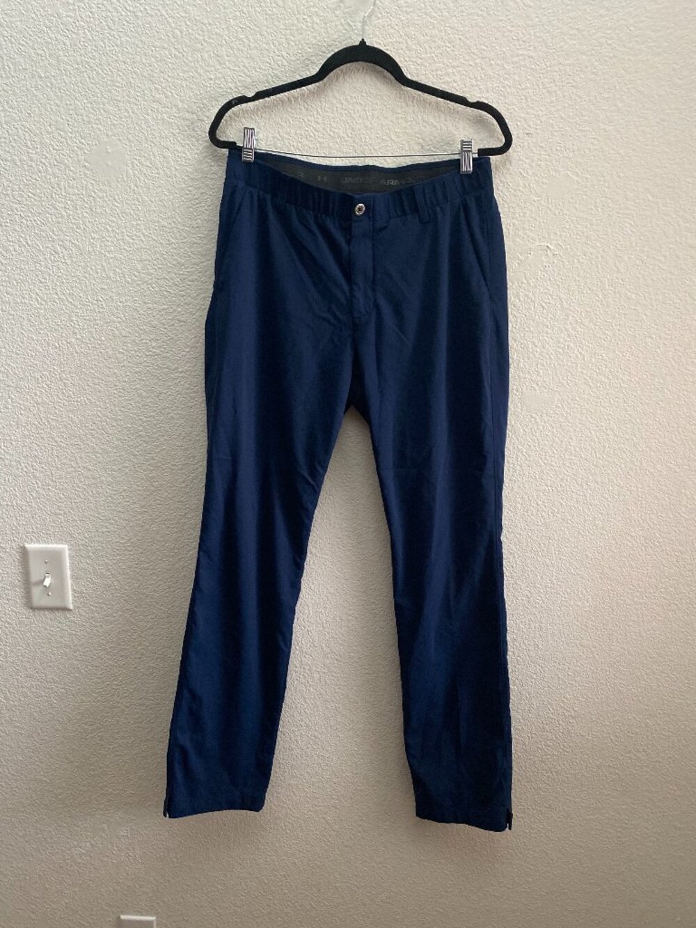 Under Armour The Showdown Tapered Leg Golf Pants 34 x 33.5 Dark Blue Golfing